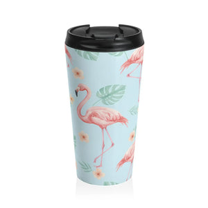 Flamingo Stainless Steel Travel Mug 15oz - Dipaliz - Mugs
