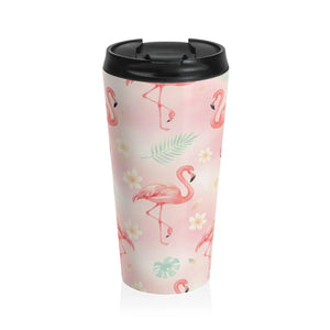 Flamingo Stainless Steel Travel Mug - Dipaliz - Mugs