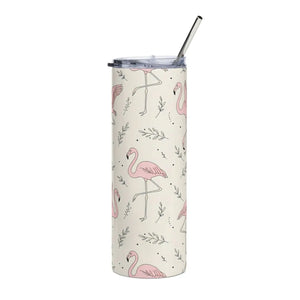 Flamingo Stainless Steel Tumbler – 20oz Size - Dipaliz - Tumblers