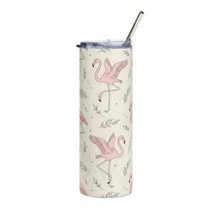Flamingo Stainless Steel Tumbler – 20oz Size - Dipaliz - Tumblers