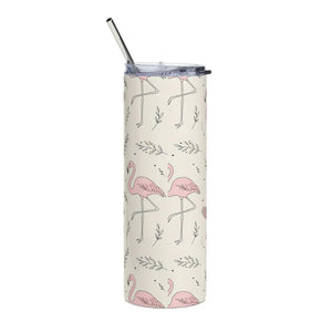 Flamingo Stainless Steel Tumbler – 20oz Size - Dipaliz - Tumblers