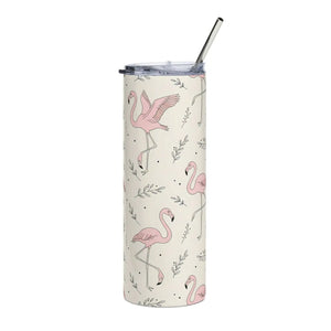 Flamingo Stainless Steel Tumbler – 20oz Size - Dipaliz - Tumblers