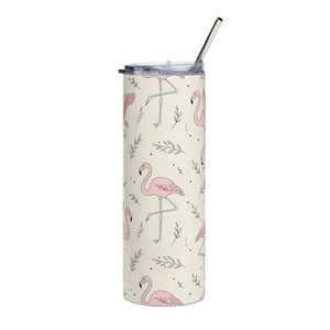Flamingo Stainless Steel Tumbler – 20oz Size - Dipaliz - Tumblers