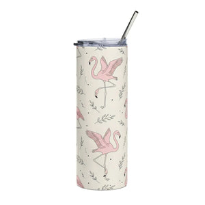 Flamingo Stainless Steel Tumbler – 20oz Size - Dipaliz - Tumblers
