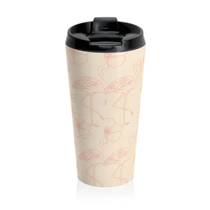 Flamingo Steel Travel Mug – Stainless - Dipaliz - Mugs