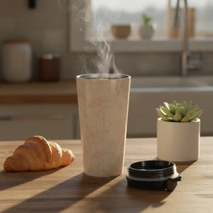 Flamingo Steel Travel Mug – Stainless - Dipaliz - Mugs