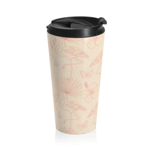Flamingo Steel Travel Mug – Stainless - Dipaliz - Mugs
