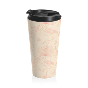 Flamingo Steel Travel Mug – Stainless - Dipaliz - Mugs