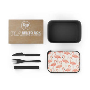Premium Flamingo Bento Box - Cute Lunch Prep Set - Dipaliz - Black / 7.4’’ x 5.1’’ 2.3’’ - Sets