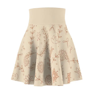 Floral Skater Skirt - Vibrant Print Everyday Elegance - Dipaliz - Skirts