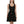 Black Skater Dress Floral Pattern Showstopper - Dipaliz - Xs - Dresses