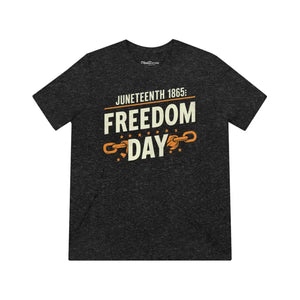 T-shirt - Juneteenth Freedom Triblend Tee - Bold Statement Style - Dipaliz