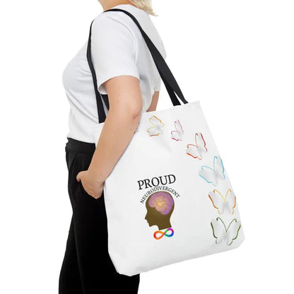 Rock 2024 Trends with the Proud Neurodivergent Tote Bag! - Large Bags