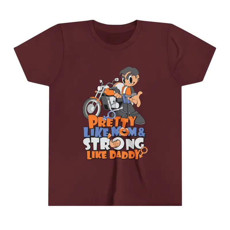 Elevate Style with Flex Like a Pro Youth Short Sleeve Tee - Maroon / s Kids Clothes