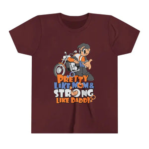 Youth Short Sleeve Tee - Flex Like a Pro Style - Dipaliz - Maroon / s - T-shirts