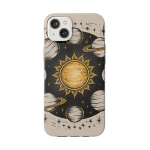 Flexi Case - Sustainable Tpu Sun Planets Design - Dipaliz - Mobile Phone Cases