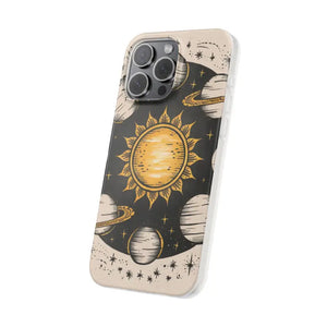 Flexi Case - Sustainable Tpu Sun Planets Design - Dipaliz - Iphone 15 Pro Max - Mobile Phone Cases