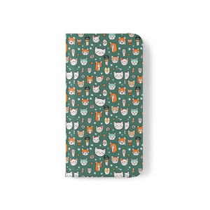 Samsung Galaxy S22 Flip Cases Cat Pattern Faux Leather - Dipaliz - Mobile Phone