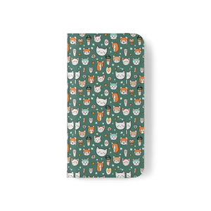 Samsung Galaxy S22 Flip Cases Cat Pattern Faux Leather - Dipaliz - Mobile Phone