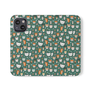 Samsung Galaxy S22 Flip Cases Cat Pattern Faux Leather - Dipaliz - Mobile Phone