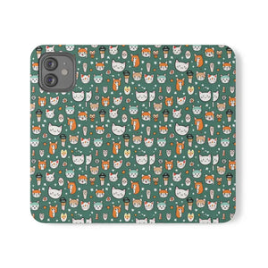 Samsung Galaxy S22 Flip Cases Cat Pattern Faux Leather - Dipaliz - Mobile Phone