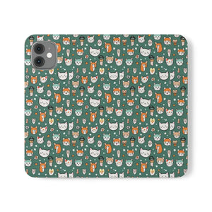 Samsung Galaxy S22 Flip Cases Cat Pattern Faux Leather - Dipaliz - Mobile Phone