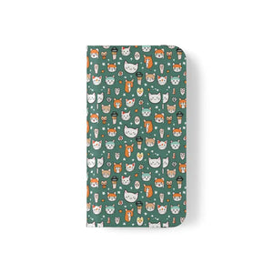 Samsung Galaxy S22 Flip Cases Cat Pattern Faux Leather - Dipaliz - Mobile Phone