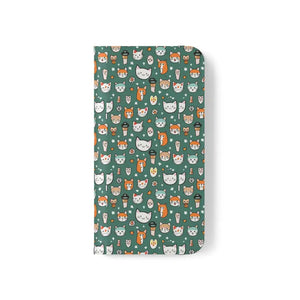 Samsung Galaxy S22 Flip Cases Cat Pattern Faux Leather - Dipaliz - Mobile Phone