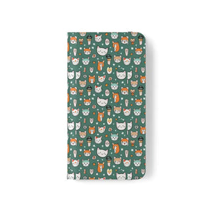 Samsung Galaxy S22 Flip Cases Cat Pattern Faux Leather - Dipaliz - Mobile Phone