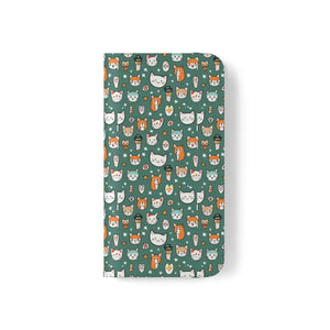 Samsung Galaxy S22 Flip Cases Cat Pattern Faux Leather - Dipaliz - Mobile Phone