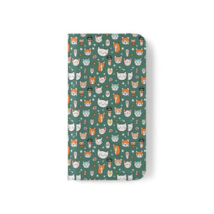 Samsung Galaxy S22 Flip Cases Cat Pattern Faux Leather - Dipaliz - Mobile Phone