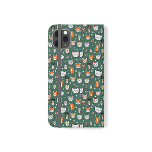 Samsung Galaxy S22 Flip Cases Cat Pattern Faux Leather - Dipaliz - Iphone 11 Pro Max - Mobile Phone