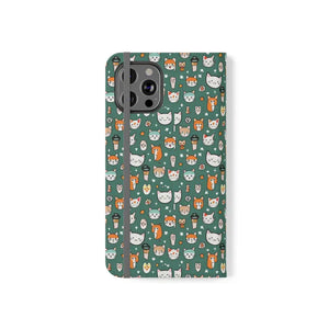 Samsung Galaxy S22 Flip Cases Cat Pattern Faux Leather - Dipaliz - Iphone 12 Pro Max - Mobile Phone