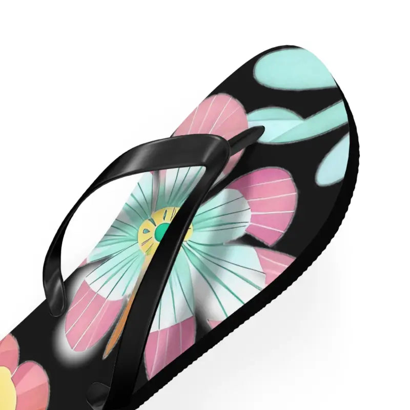 Blissful Unisex Flip Flops with Large Beautiful Flowers! - Shoes