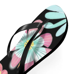 Unisex Flip Flops Large Beautiful Flowers Tropical Style Dipaliz - Slippers