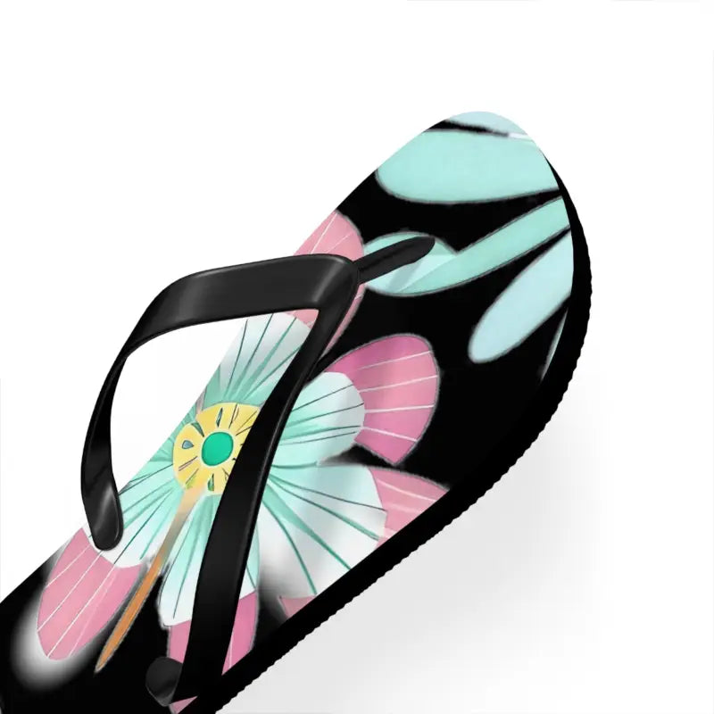 Blissful Unisex Flip Flops with Large Beautiful Flowers! - Shoes