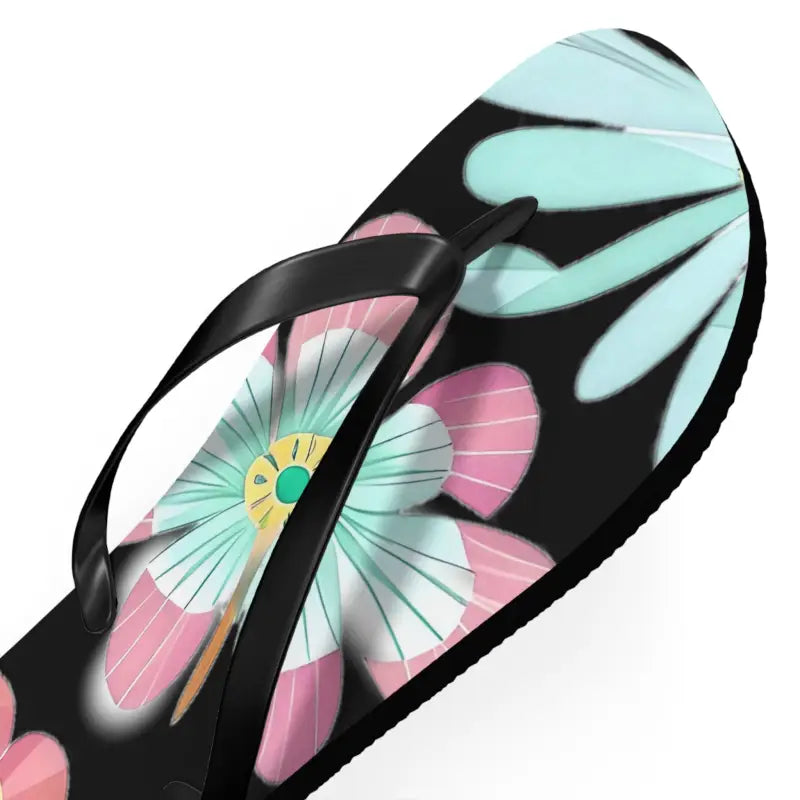 Blissful Unisex Flip Flops with Large Beautiful Flowers! - Shoes