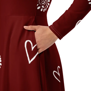 Long Sleeve Midi Dress - Flirty Elegant Style - Dipaliz - Dresses