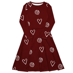 Long Sleeve Midi Dress - Flirty Elegant Style - Dipaliz - Dresses