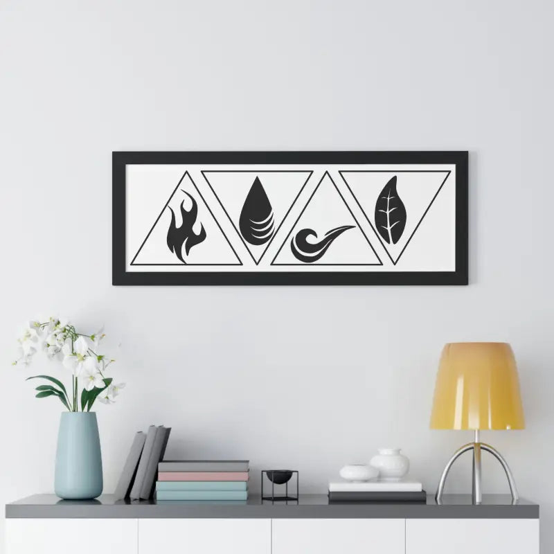 Float Away with Air Elements Framed Horizontal Poster