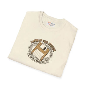 Retro Floppy Disk Vintage T-shirt - Cotton Tee - Dipaliz - T-shirts - m