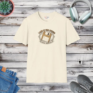 Retro Floppy Disk Vintage T-shirt - Cotton Tee - Dipaliz - T-shirts - m