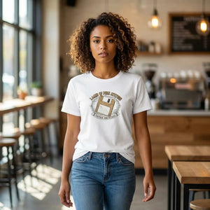 Retro Floppy Disk Vintage T-shirt - Cotton Tee - Dipaliz - T-shirts - m