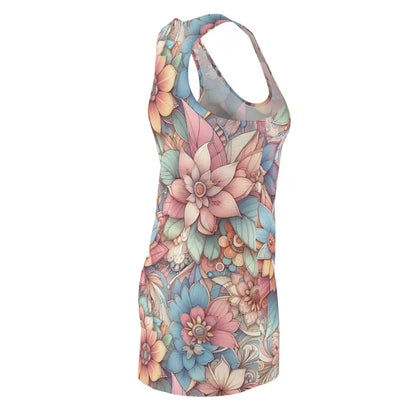 Bloom in Style with our Trendy Floral Racerback Dress - All Over Prints