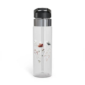 Floral 20oz Tritan Sport Bottle Eco Hydration Style - Dipaliz - Clear - Water Bottles