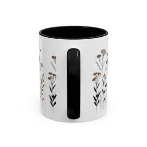 Elegant Floral Accent Coffee Mug for Garden Lovers - Dipaliz - Mugs
