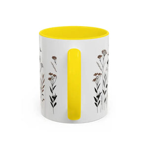 Elegant Floral Accent Coffee Mug for Garden Lovers - Dipaliz - Mugs