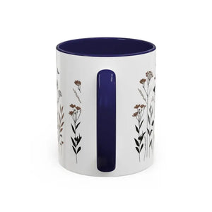 Elegant Floral Accent Coffee Mug for Garden Lovers - Dipaliz - Mugs