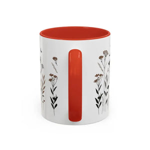 Elegant Floral Accent Coffee Mug for Garden Lovers - Dipaliz - Mugs