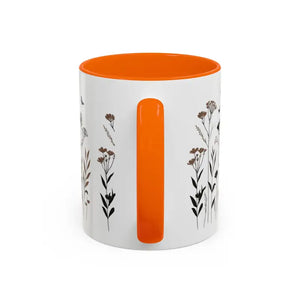 Elegant Floral Accent Coffee Mug for Garden Lovers - Dipaliz - Mugs